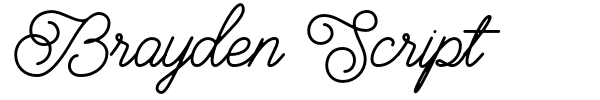 Brayden Script font preview